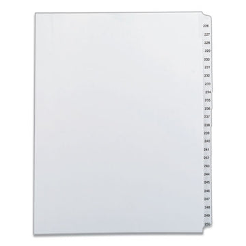 Avery® Preprinted Legal Exhibit Side Tab Index Dividers, Allstate Style, 25-tab, 226 To 250, 11 X 8.5, White, 1 Set freeshipping - TVN Wholesale